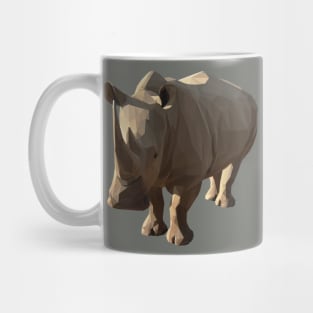 Low Poly Rhinoceros Mug